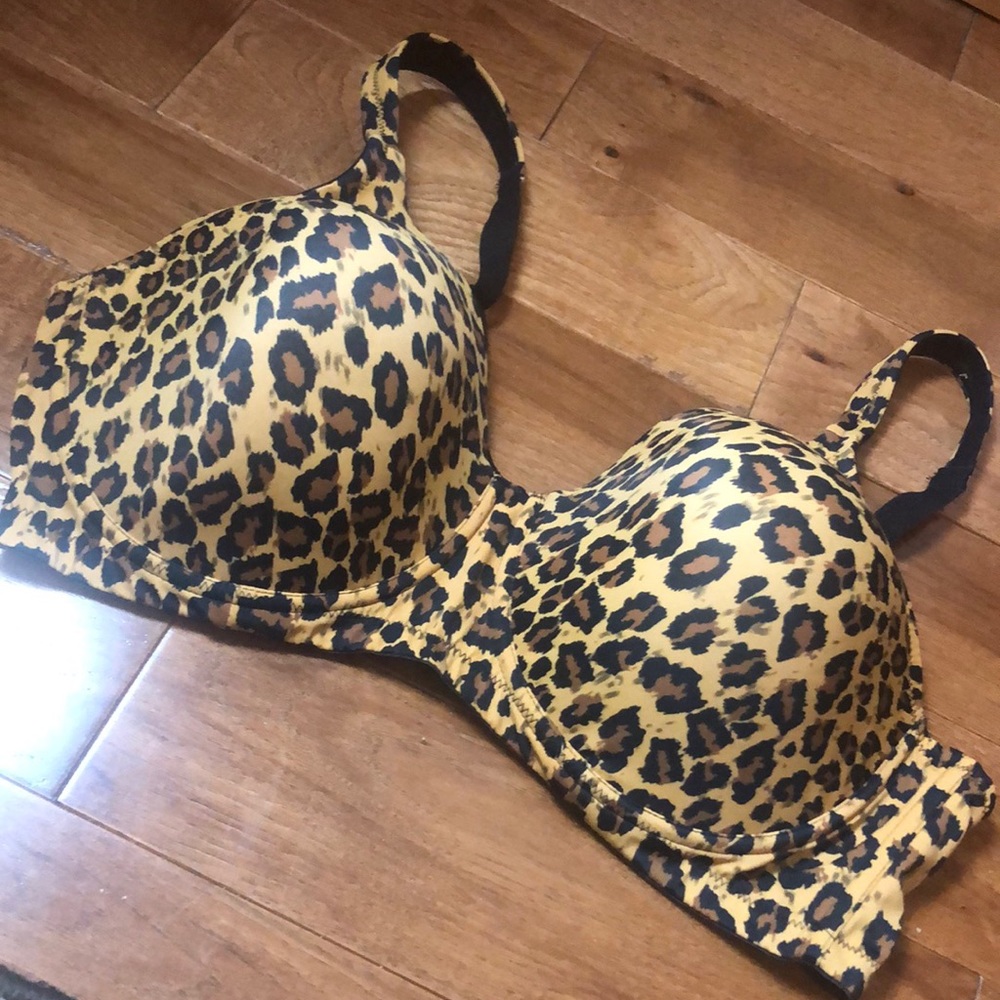 Leading Lady leopard print underwire bra